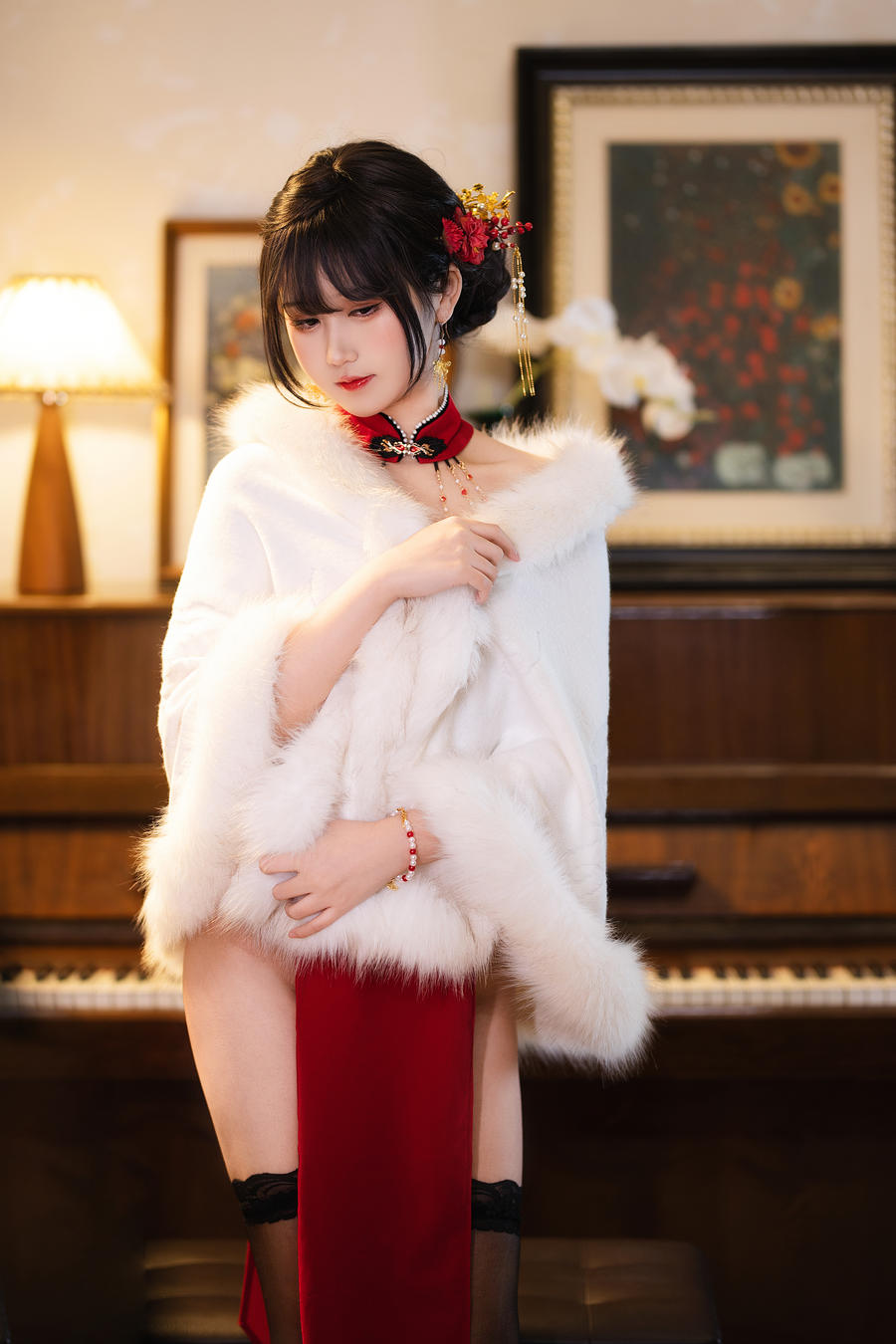 No.069 – 红丝绒旗袍 [47P 2V]